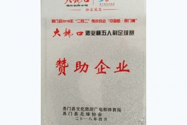 ⑬18年“二月二”传统戏会大龙口五人足球赛（赞助企业）